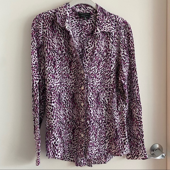 Foxcroft Printed Button Down Shirt - Picture 1 of 10